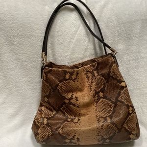 Coach python shoulder bag